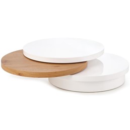 Ława Michelle 80x27 Biały/Dąb Złoty