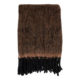 Pled Wełniany CARMEL 130x170cm Brązowy