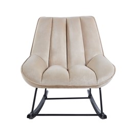 Fotel Bujany Velvet FR5-FX Beżowy