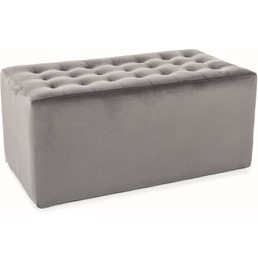 Pufa LORI 2 Velvet Szary Bluvel 14