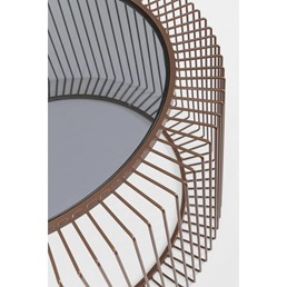 Stolik Kawowy KIERAN COIN fi80 Brązowy