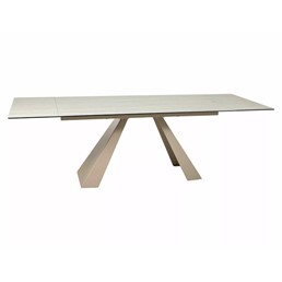 Stół Rozkładany SALVADORE Ceramic (240-160)x90cm Beż Mat/Kaszmir
