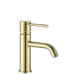 Bateria Umywalkowa Niska LUNGO DIAMOND Złoty