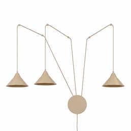 Lampa Wisząca ABRAMO 3 Beżowy