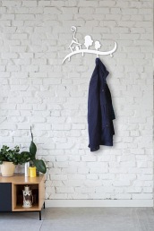 Wieszak Ścienny Domek 4x41x28 Biały