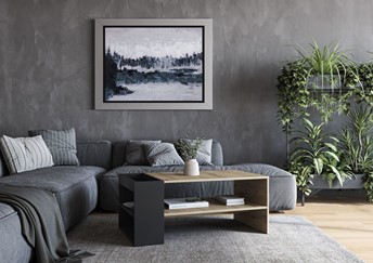 Ława MURCIA Dąb Artisan/Czarny