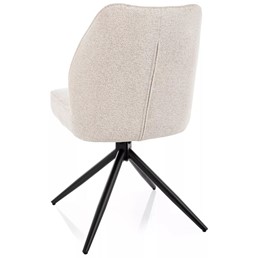 Krzesło JOHN Raven Jasny Beż/Czarny Mat