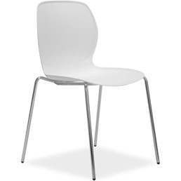 Krzesło ESTER Chrom/Biały