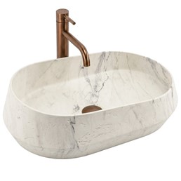 Umywalka Nablatowa ZOE Marlo Beżowy