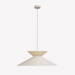 Lampa Wisząca SOFTA 1 Beżowy/Rattan