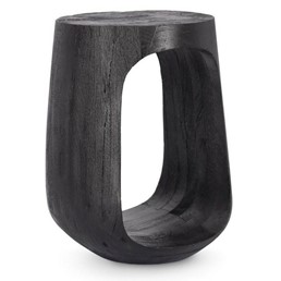 Stolik Kawowy LOPEZ Fi33cm Czarny