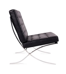 Fotel BARCELON PRESTIGE PLUS Czarny Skóra Naturalna