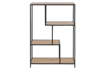 Regał SEAFORD III Czarny/Dąb