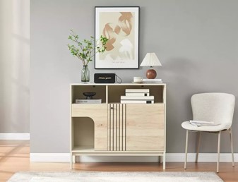 Komoda FROST K3 Biały/Dąb Alpejski