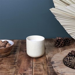 Świeca GLAZE S w Ceramice Biały