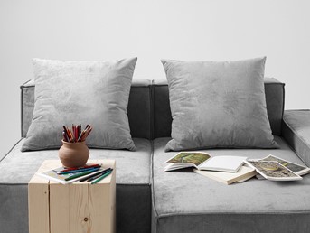 Moduł Sofy MODU 130/95 BP Szare Niebo