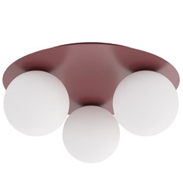 Lampa Sufitowa SOLAR 3 Burgundowy/Biały