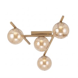 Lampa Sufitowa SMART 4 Beżowy/Miodowy