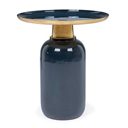 Stolik Kawowy NALIMA fi40,5 Niebieski