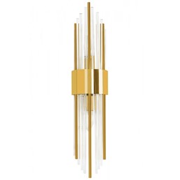 Lampa Ścienna AMANDA Złoty/Transparenty