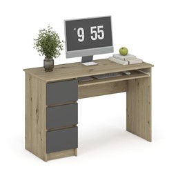 Biurko CINO Dąb Artisan/Grafitowy