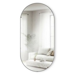 Lustro Ścienne HUBBA 36x18cm Tytan