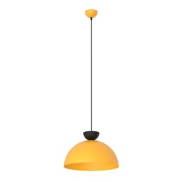 Lampa Wisząca LUNARO 1L Czarny/Pomarańczowy