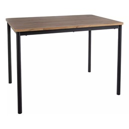 Stół CITY 110x75 Dąb Artisan/Czarny