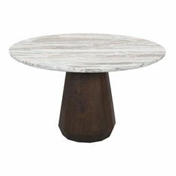 Stół Jadalniany OBEROY Fi130cm Brązowy