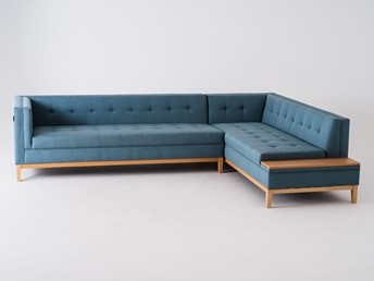 Narożnik by-TOM SHELF Prawy Topaz/Naturalny