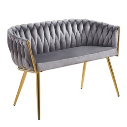 Sofa SF2-FX Szary/Złoty