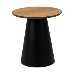 Stolik SOLI  fi45 Dąb/Czarny