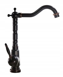 Bateria Umywalkowa Wysoka BONA Czarny Przecierany