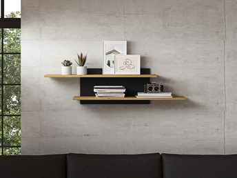 Półka MODESTO 08 Dąb stylowy/Czarny