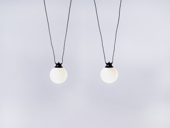 Lampa Wisząca Glass 2 Czarny