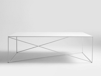 Stół Kawowy Memo Metal 140x80 Biały