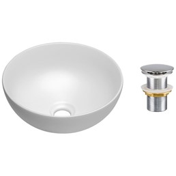 Zestaw Umywalkowy z Korkiem Click-Clack DOMI Biały