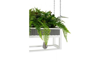 Lampa Wisząca/Kwietnik SEMIRA 100 INDUSTRIAL Biały/Zielony