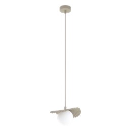 Lampa Wisząca FLORA 1 Beżowy/Opal