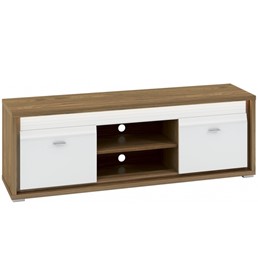 Szafka RTV DALLAS 11 Orzech/Biały