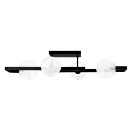 Lampa Sufitowa PARMA K-5761 Transparentny/Czarny
