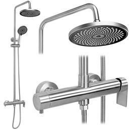 Zestaw Natryskowy HUNTER Nikiel Szczotkowany