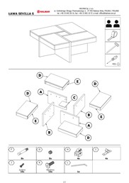 Ława SEVILLA S Dąb Cremona/Kaszmir