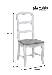 Krzesło RIMINI WHITE 028 Białe