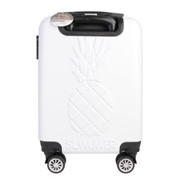 Walizka z Wytłoczonym Ananasem Szary