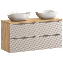 Zestaw Meblowy CLOUD 120cm Beż/Dąb Olejowany