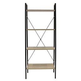 Regał CILYAN L Dąb/Czarny