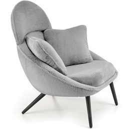 Fotel Wypoczynkowy MERRY Czarny/Popielaty
