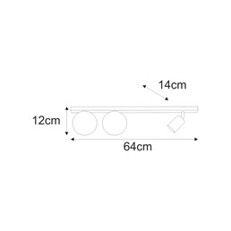 Lampa Sufitowa ASPA K-5830 Beż/Biały/Złoty