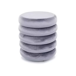 Puf CALVI Velvet Szary